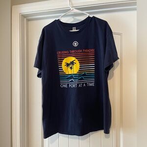 Royal Caribbean Short Sleeve T-shirt XL Navy Blue